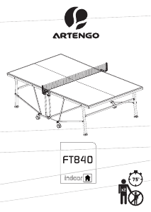 Εγχειρίδιο Artengo FT840 Τραπέζι του πινγκ πονγκ