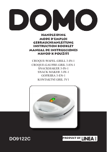 Manual Domo DO9122C Contact Grill