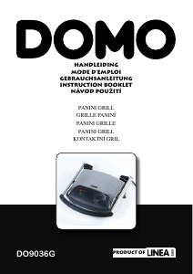 Manual Domo DO9036G Contact Grill