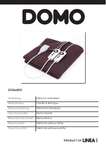 Manual Domo DO606ED Electric Blanket