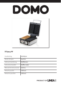 Manual Domo DO9047W Waffle Maker