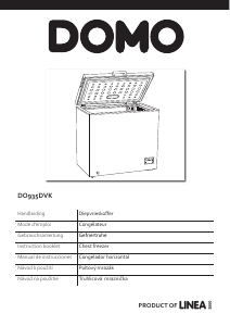 Manual Domo DO935DVK Freezer