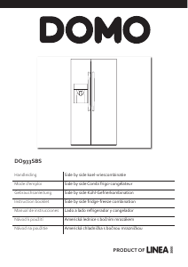 Manual de uso Domo DO933SBS Frigorífico combinado