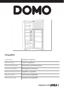 Manual de uso Domo DO919RKG Frigorífico combinado