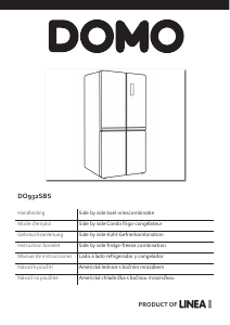 Mode d’emploi Domo DO932SBS Réfrigérateur combiné