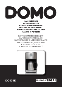 Manual Domo DO474K Coffee Machine