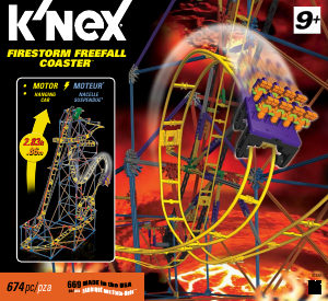 Manual K'nex set 51539 Thrill Rides Firestorm Freefall