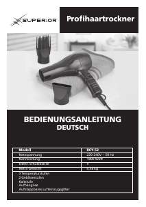 Bedienungsanleitung Superior RCY-52 Haartrockner