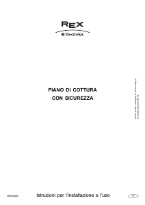Manuale Electrolux-Rex PVG75 Piano cottura