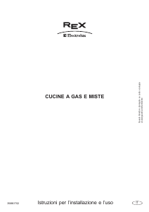 Manuale Electrolux-Rex RB900GS Cucina