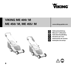 Manual Viking ME 455 Corta-relvas