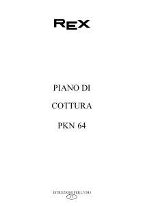 Manuale Rex PKN640V Piano cottura