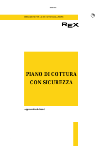 Manuale Rex PP75SNV Piano cottura