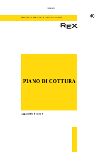 Manuale Rex PXL931DA Piano cottura