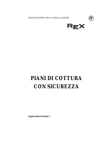 Manuale Rex PN75OV Piano cottura