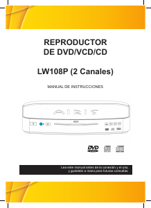 Manual Airis LW108P DVD Player