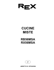 Manuale Rex RX56MSA Cucina