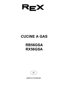 Manuale Rex RX56GSA Cucina