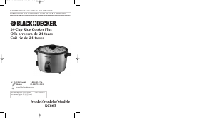 Manual Black and Decker RC865 Rice Cooker