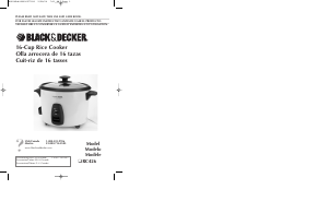 Mode d’emploi Black and Decker RC426 Cuiseur à riz