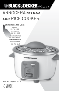 Manual Black and Decker RC3203 Rice Cooker