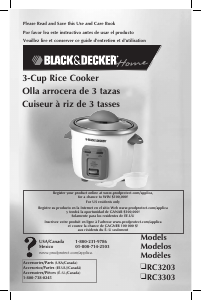 Mode d’emploi Black and Decker RC3303 Cuiseur à riz