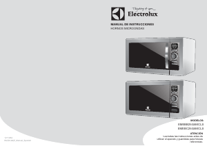 Manual de uso Electrolux EMEBC25G5MCLS Microondas