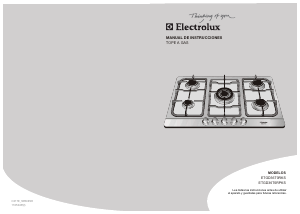 Manual de uso Electrolux ETGD36T0RPKS Placa