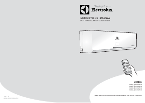 Manual Electrolux EASX18C5ATLW Air Conditioner