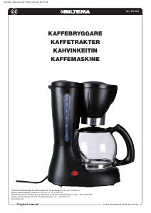 Bruksanvisning Biltema 28-324 Kaffebryggare