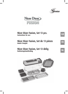 Handleiding Genius Nicer Dicer Fusion Keukenmachine