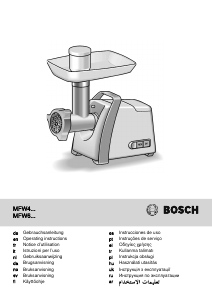 Mode d’emploi Bosch MFW67440 Hachoir à viande