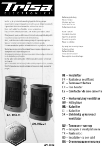 Mode d’emploi Trisa Vario Heater Chauffage