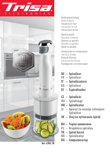 Handleiding Trisa Spiralizer Staafmixer