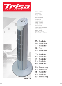 Kullanım kılavuzu Trisa Fresh Air Fan