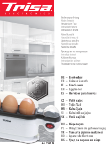 Manual de uso Trisa Eggolino Cocedor de huevos