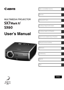 Manual Canon SX60 Projector