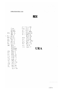 Manuale Rex PNL94V Piano cottura