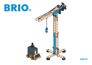 Manual BRIO set 34575 Construction Site Tower Crane