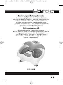 Руководство Clatronic FM 2695 Ванна для ног