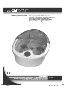 Manuale Clatronic FM 3119 Pediluvio