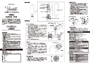 説明書 ドリテック PM-105 コショウとソルトミル