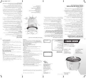 Manual de uso Black and Decker RC3314 Arrocera