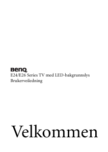 Bruksanvisning BenQ E26-5500 LCD-skjerm
