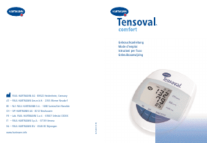 Handleiding Tensoval comfort Bloeddrukmeter