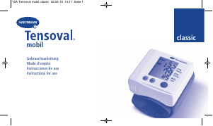 Manual de uso Tensoval mobil classic Tensiómetro