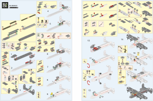 Manual Blocki set KB84007 MyArmy Reconnaissance aircraft