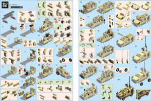 Manual Blocki set KB84024 MyArmy Scout car