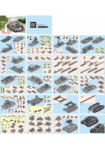 Manual Blocki set KB82009 MyArmy Tank