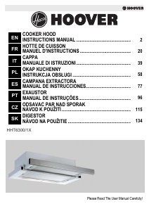 Manual de uso Hoover HHT6300/1X Campana extractora